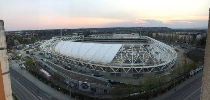 Friss képek a Haladás új stadionjáról