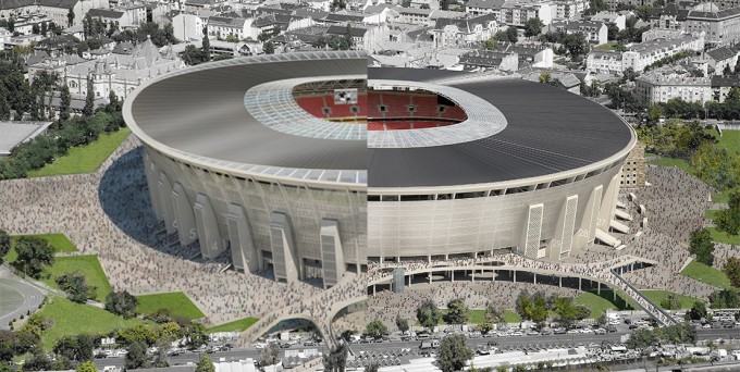Elképesztő légifotó az épülő Puskás Ferenc Stadionról