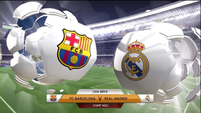 Hangulatkép a régi Barcelona és Real Madrid-szurkolókról - fotó