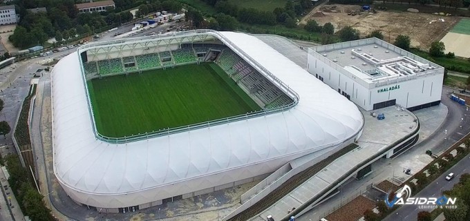 Gyönyörű drónfotók a majdnem kész Hali-stadionról