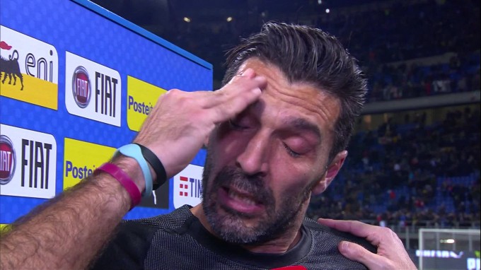 Így sírt Buffon az olasz-svéd után – videó