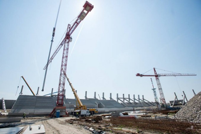 Így épül a Videoton új stadionja – képek