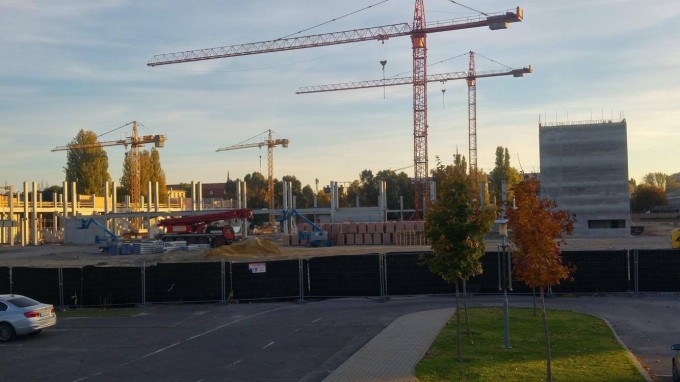 Friss képek a Vasas épülő stadionjáról