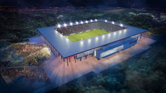 Mutatjuk az új Diósgyőr-stadiont a gyepszőnyegről - videó
