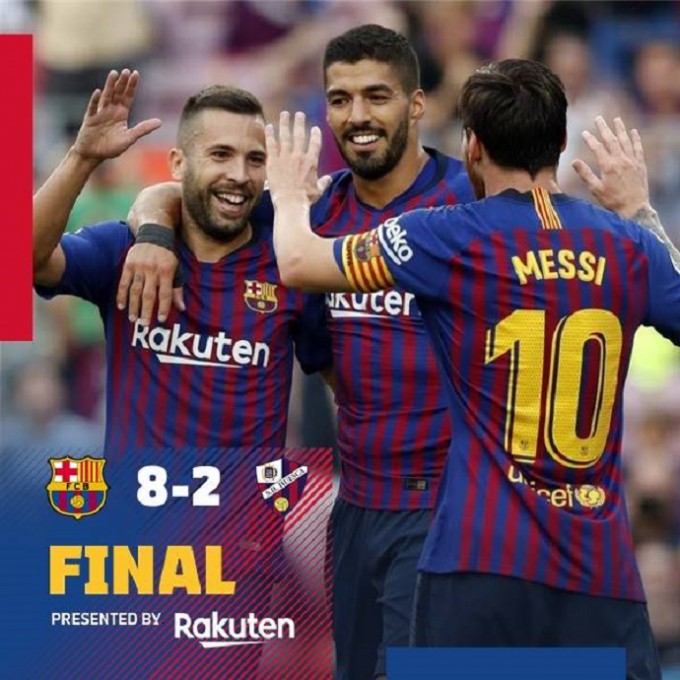 Nyolcszor sújtott le a Barcelona az újoncra - videó