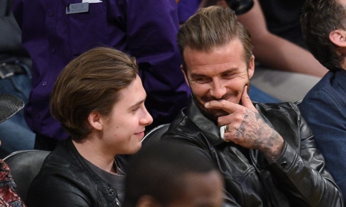 Beckham fia nagykorú lett. Az „öreg” méltóképpen köszöntötte