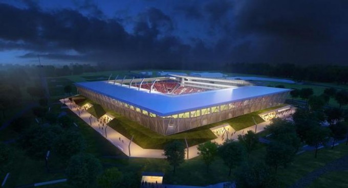 Naplemente Sóstón: csodálatos légifelvétel a Vidi épülő stadionjáról - videó