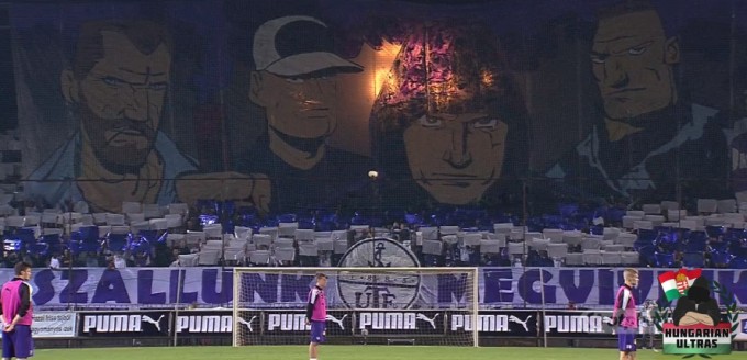 Így készül az Újpest Ultras a Ferencváros ellen