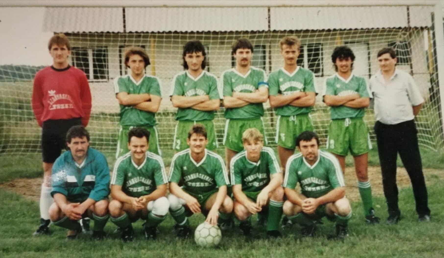 Szarvaskend SE 1991-92. Az FTC a Vas vármegyei csapatot kapta a Magyar Kupában.